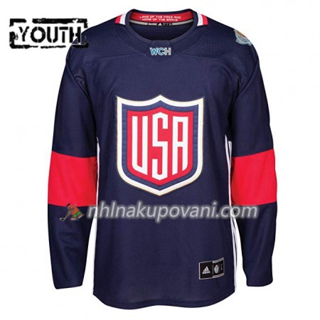 USA Dresy Blank Světový pohár v ledním hokeji 2016 Modrá Premier - Dětské USA Dresy Blank Světový pohár v ledním hokeji 2016 Modrá Premier - Dětské
